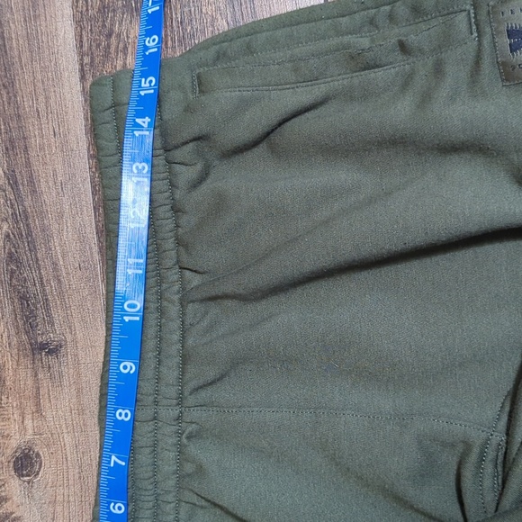 Savage X Fenty Xssential Oversized Rolled Cuff Jogger Olive Grey Unisex Medium - Picture 8 of 10
